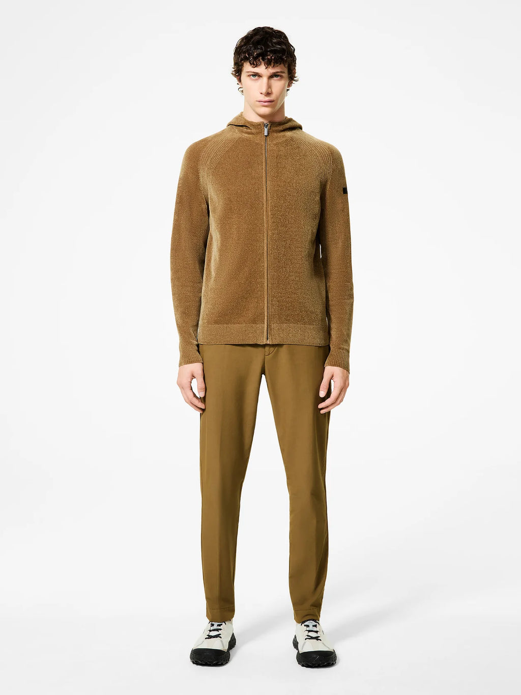 RRD Maglione Velvet Hood Zip Knit