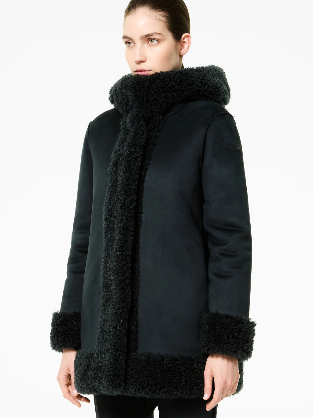 Giaccone Lamb Hood Woman Jkt reversibile