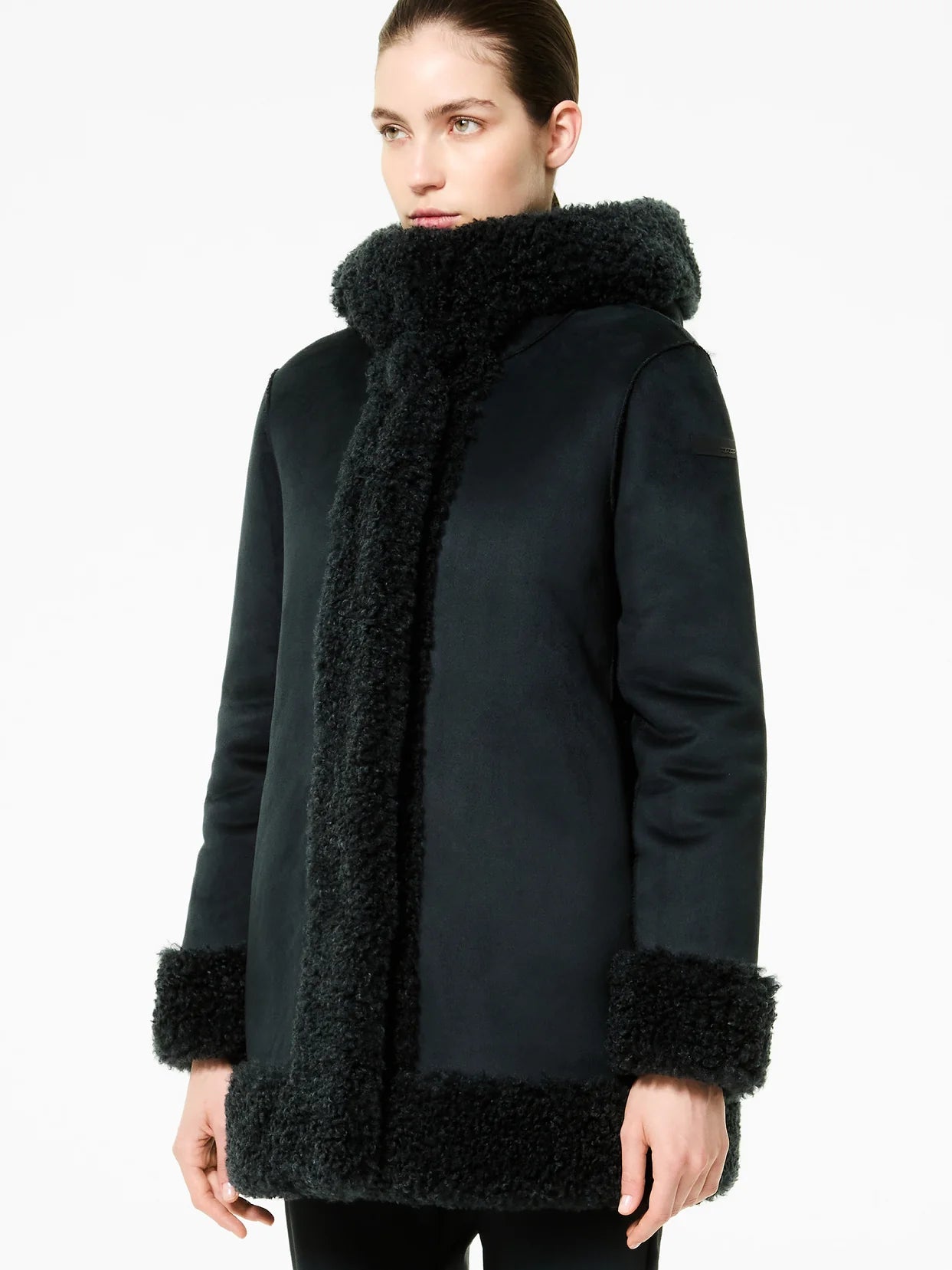 Giaccone Lamb Hood Woman Jkt reversibile