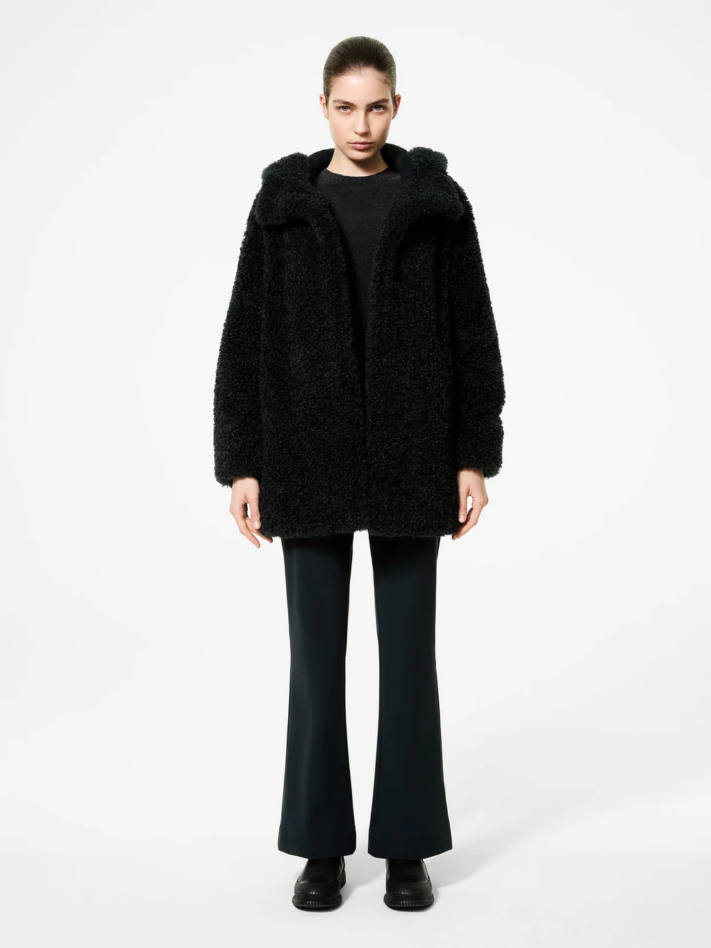 Giaccone Lamb Hood Woman Jkt reversibile