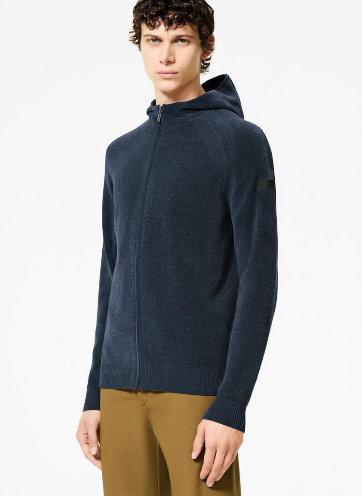 RRD Maglione Velvet Hood Zip Knit